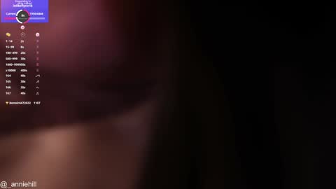 Snapshot of anniehillofficial_ chatting on January 15, 10:57 pm anniehillofficial_ online show from January 15, 10:57 pm
