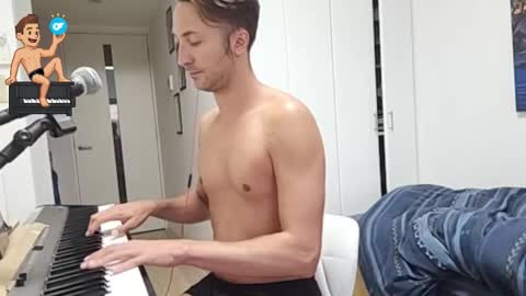 BareBritPianist online show from September 25, 8:07 am