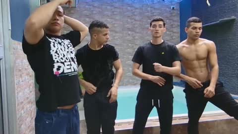 Snapshot of boysgang_sex chatting on February 14, 2:33 pm Angelo Mark Fernando Taylor online show from February 14, 2:33 pm