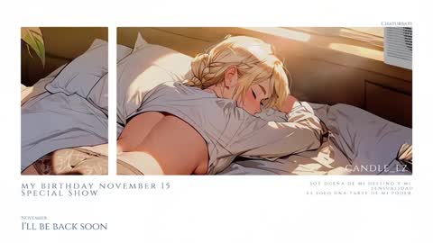 candle_lz online show from December 5, 7:05 am