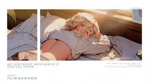 candle_lz online show from December 13, 7:15 am