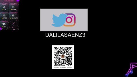 Snapshot of dalila_oficials chatting on February 27, 2:32 am online show from February 27, 2:32 am