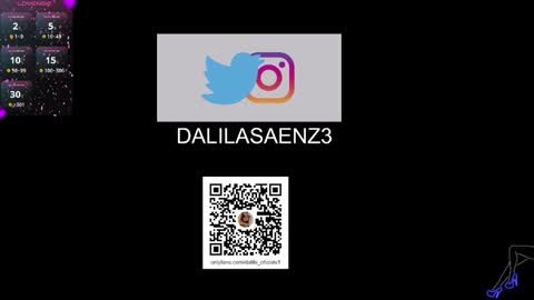 Snapshot of dalila_oficials chatting on March 7, 11:18 am online show from March 7, 11:18 am