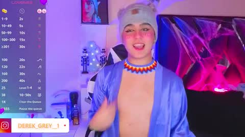 Snapshot of derek_grey1 chatting on October 27, 6:45 pm Derek independent online show from October 27, 6:45 pm