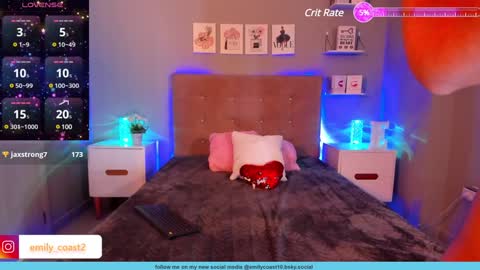 Snapshot of emilycoast chatting on January 29, 6:07 pm Emi Fit online show from January 29, 6:07 pm