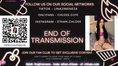 Snapshot of ethan_chloee chatting on December 6, 6:59 am Chloe Ethan online show from December 6, 6:59 am