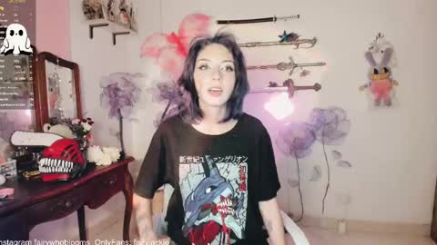 Snapshot of fairywhore chatting on February 12, 6:51 am Jackie Cosplayer online show from February 12, 6:51 am