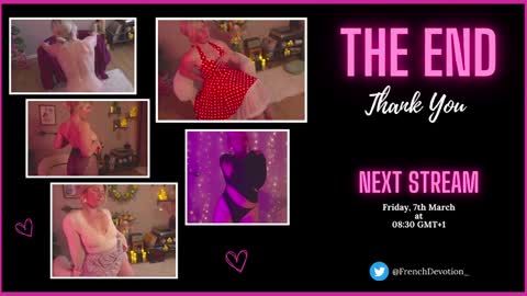 Snapshot of french_devotion chatting on March 6, 2:40 pm Louise or Lou 3 online show from March 6, 2:40 pm