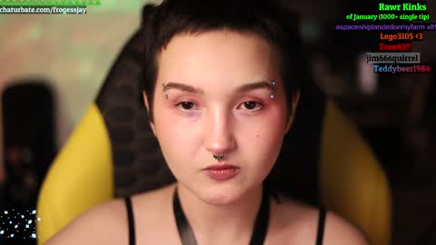 Snapshot of frogessjay chatting on January 13, 6:49 pm Jaywise Frogfoot online show from January 13, 6:49 pm