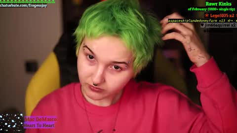 Snapshot of frogessjay chatting on February 21, 6:37 pm Jaywise Frogfoot online show from February 21, 6:37 pm