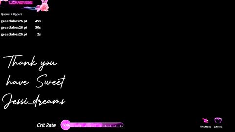 Snapshot of jessi_dreams chatting on March 4, 6:58 am Jessica Gomez online show from March 4, 6:58 am