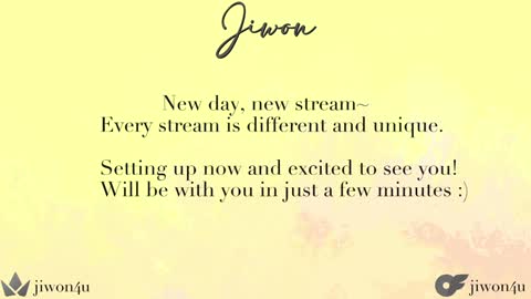 Jiwon online show from February 1, 2:24 pm