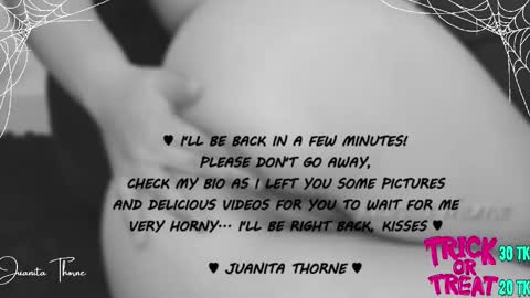  JUANITA THORNE 2 online show from October 26, 8:37 pm