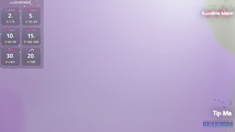 Karoline online show from December 2, 10:12 pm