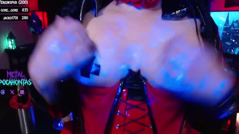 Snapshot of metalpocahotass chatting on January 1, 6:15 am MetalPocahotass online show from January 1, 6:15 am