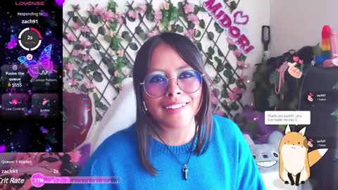 Snapshot of midoriquinn chatting on January 22, 6:31 pm Midori 7u7 online show from January 22, 6:31 pm