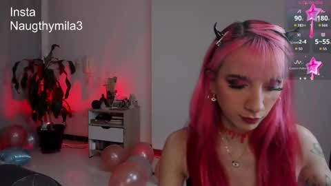 Snapshot of naugthymila3 chatting on November 18, 1:22 am Mila aka Dominika - Nov 20 Birthday show Onlyfans Naugthymila online show from November 18, 1:22 am