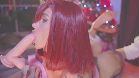 Snapshot of nekyra_san chatting on December 21, 3:36 am Mely Birthday party saturday night BYO online show from December 21, 3:36 am