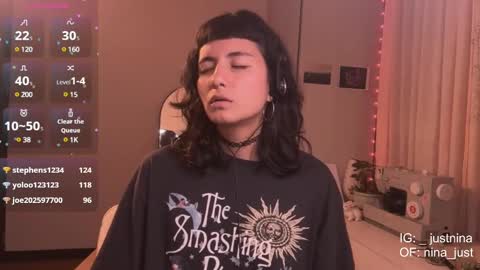 Snapshot of nina_just chatting on March 9, 12:53 am Nina. online show from March 9, 12:53 am