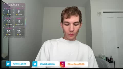 Oliver Beck online show from September 10, 6:30 pm