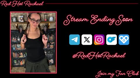 Red Hot Rachael online show from February 21, 10:15 pm