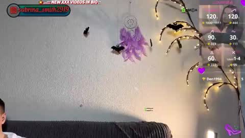 Snapshot of sabrinasmit chatting on October 21, 6:41 pm Sabrina and Smith. Instagramsabrina smith2919 NEXT SHOW OCT. 0809111213 online show from October 21, 6:41 pm