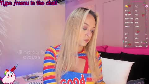 SaraAvila  online show from January 31, 10:21 pm