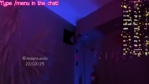 SaraAvila  online show from February 23, 9:55 am