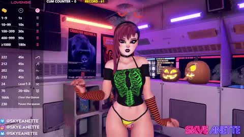 SkyeAnette online show from October 18, 1:08 am