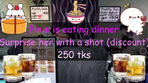 Snapshot of ten_tickle_pixie chatting on January 18, 5:20 am Pixie and Tentacle Overlord online show from January 18, 5:20 am