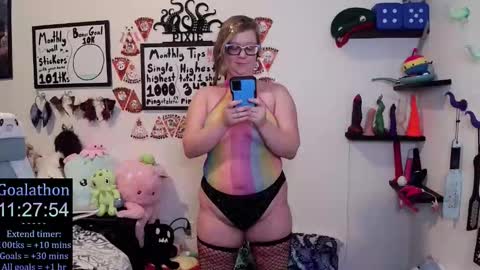 Snapshot of ten_tickle_pixie chatting on November 24, 11:15 pm Pixie and Tentacle Overlord online show from November 24, 11:15 pm