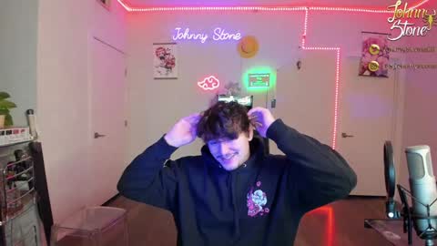 Snapshot of thejohnnystone chatting on January 14, 1:15 am Johnny Stone online show from January 14, 1:15 am