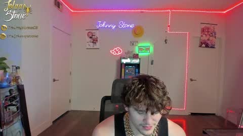 Snapshot of thejohnnystone chatting on February 7, 1:15 am Johnny Stone online show from February 7, 1:15 am