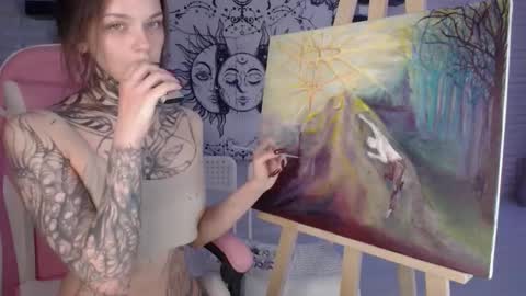 Snapshot of uwu_eva chatting on February 22, 9:48 pm Eva online show from February 22, 9:48 pm