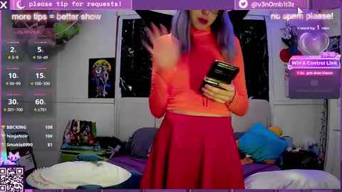 Snapshot of v3n0mb1t3z chatting on January 19, 9:55 am kermit online show from January 19, 9:55 am