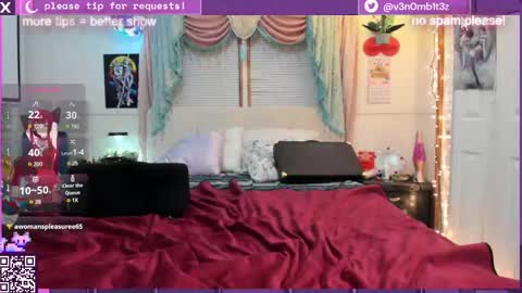 Snapshot of v3n0mb1t3z chatting on October 10, 4:11 am kermit online show from October 10, 4:11 am