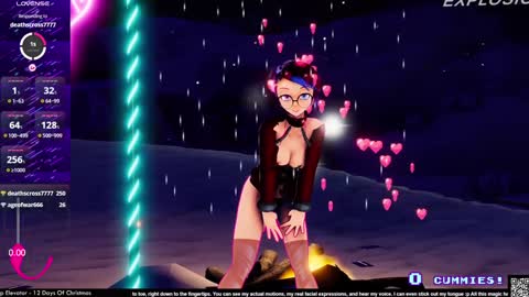 Snapshot of vexruby chatting on December 7, 2:09 am Vex Ruby online show from December 7, 2:09 am