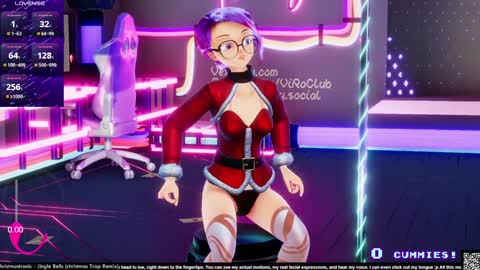 Snapshot of vexruby chatting on December 21, 2:09 am Vex Ruby online show from December 21, 2:09 am