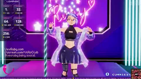 Snapshot of vexruby chatting on November 2, 12:02 am Vex Ruby online show from November 2, 12:02 am