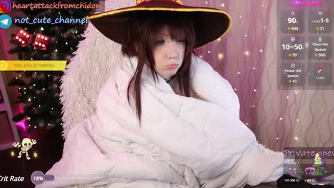 Snapshot of yourcutewaifu chatting on December 16, 7:00 pm Lina Fansly online show from December 16, 7:00 pm