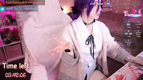 Snapshot of yourcutewaifu chatting on October 23, 7:07 am Lina Fansly online show from October 23, 7:07 am