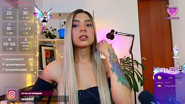 Yeriawaddell  online show from January 31, 4:03 am