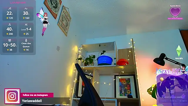 Yeriawaddell  online show from February 11, 3:29 am