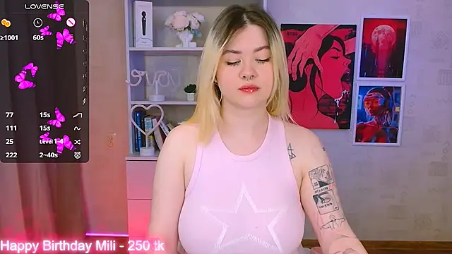 cutie mili online show from January 24, 11:15 am