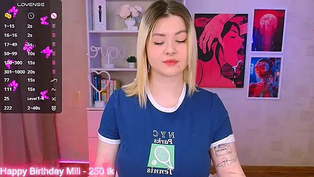 cutie mili online show from January 27, 3:58 am