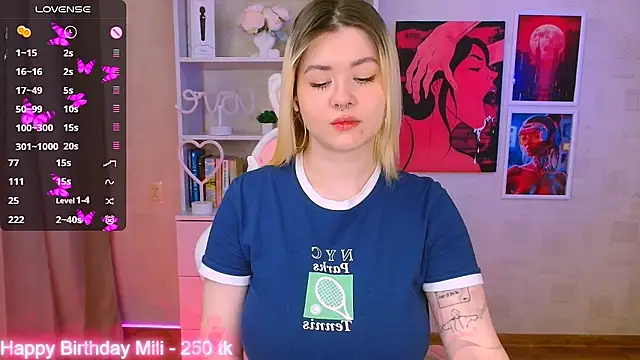 cutie mili online show from January 27, 10:38 am