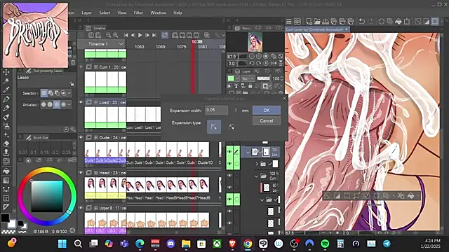 DrenchedArt online show from January 23, 12:25 am