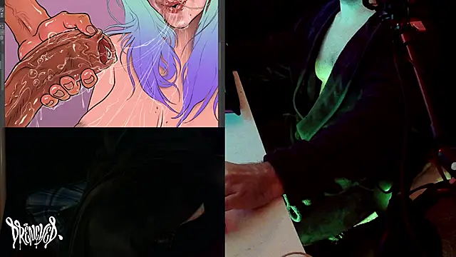 DrenchedArt online show from March 5, 8:00 pm