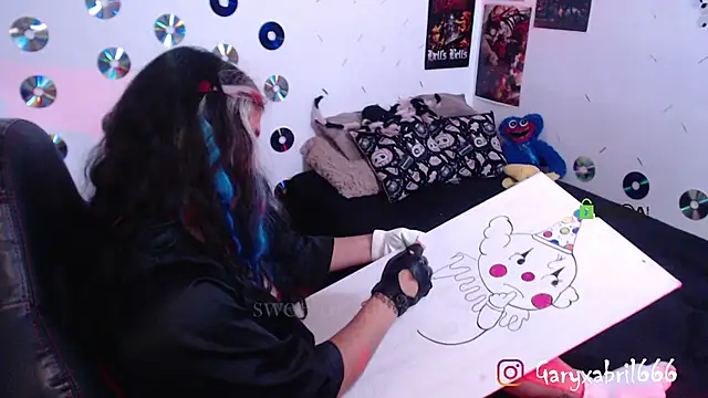 Snapshot of abril666 chatting on February 7, 4:56 pm abril666 online show from February 7, 4:56 pm