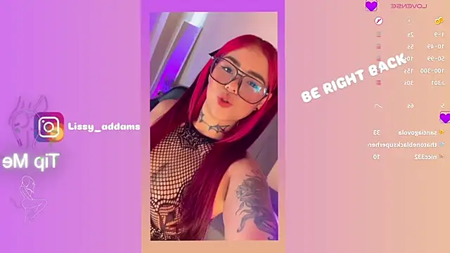 Lissy  Addams online show from February 1, 10:34 pm